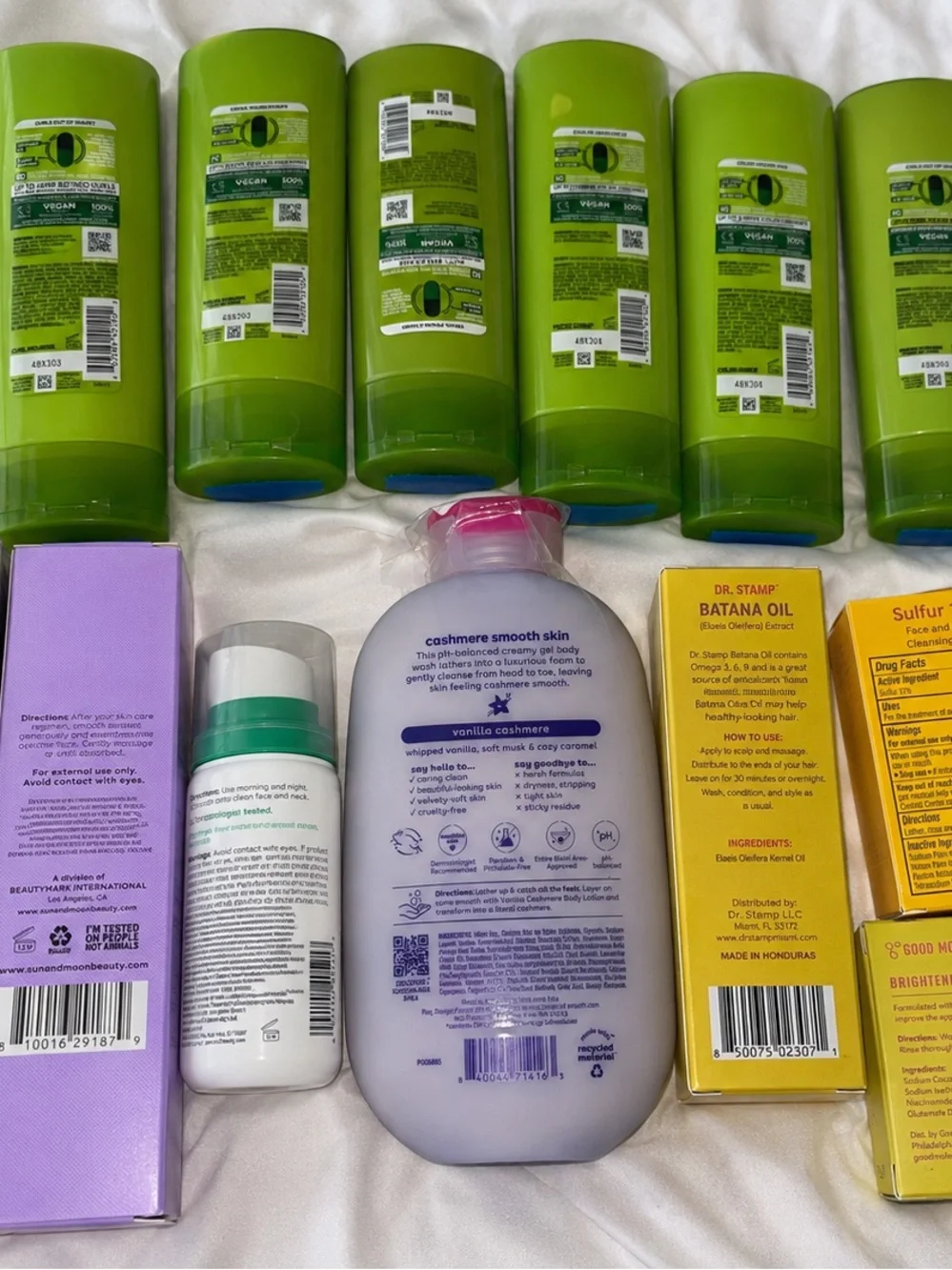 Garnier Fructis Assorted Green Hair Care Bottles bundle
